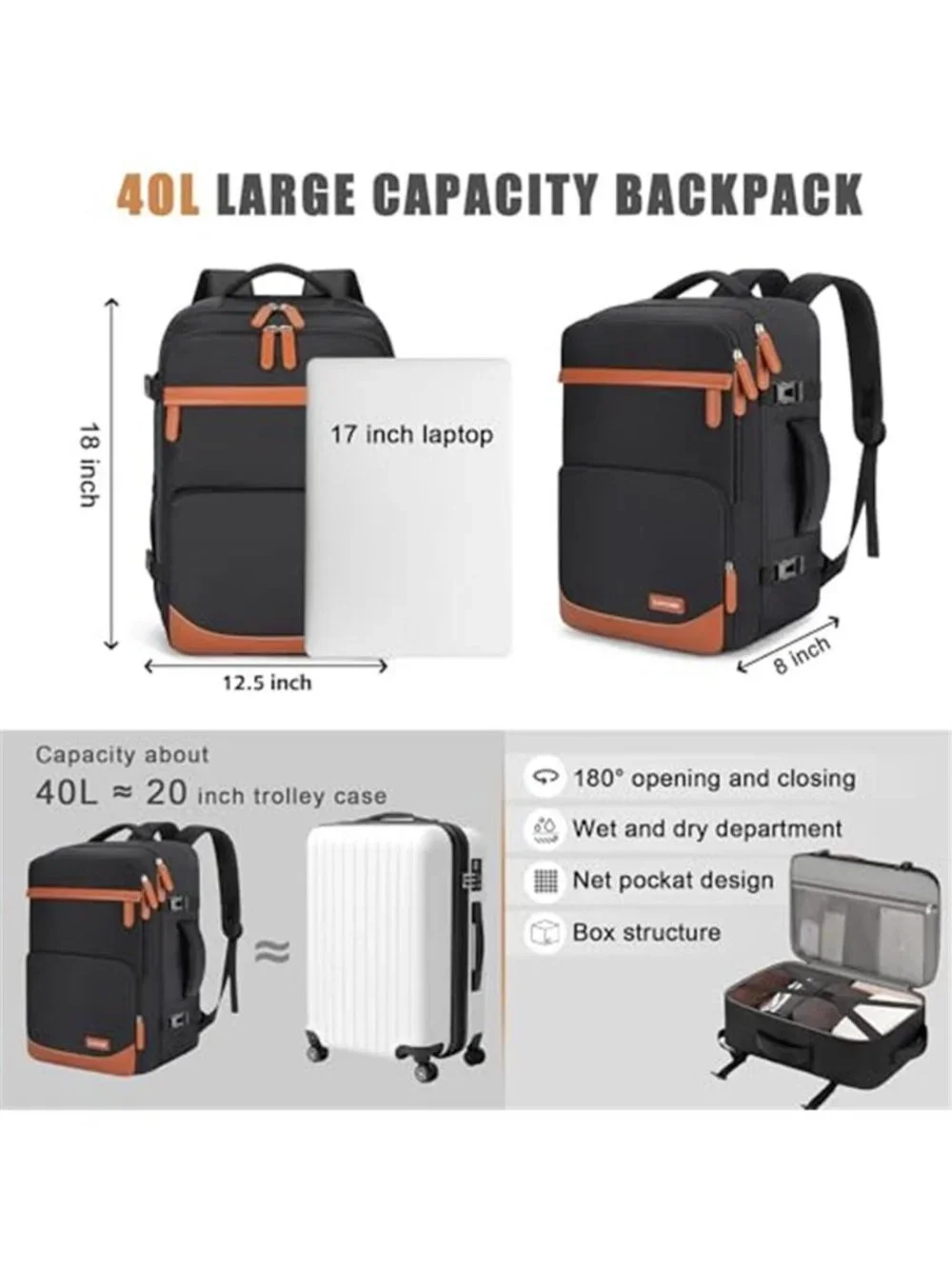 N/A 🧿🎒【spacious 40l
